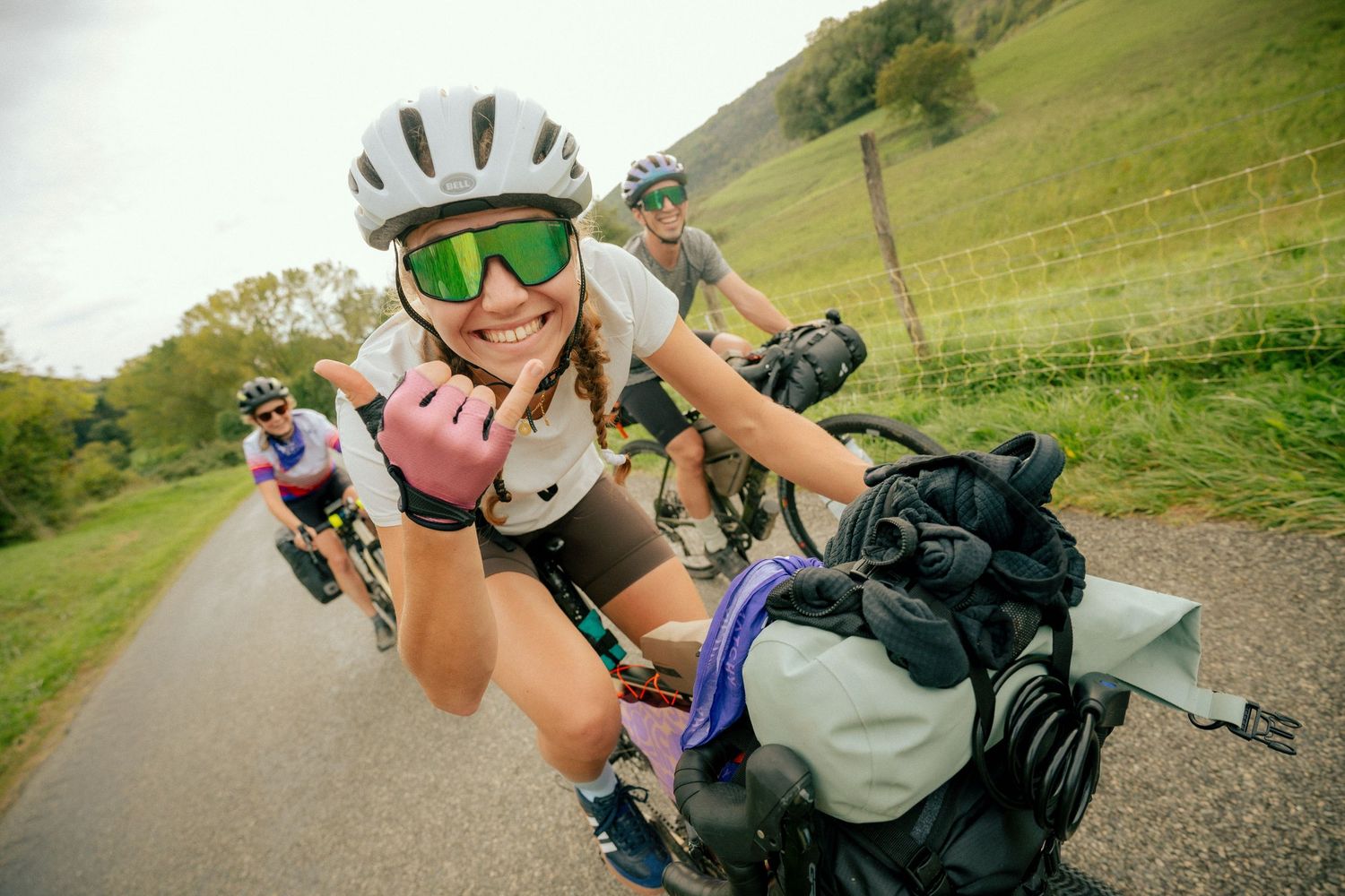 photo lors d'un bivouac de bikepacker