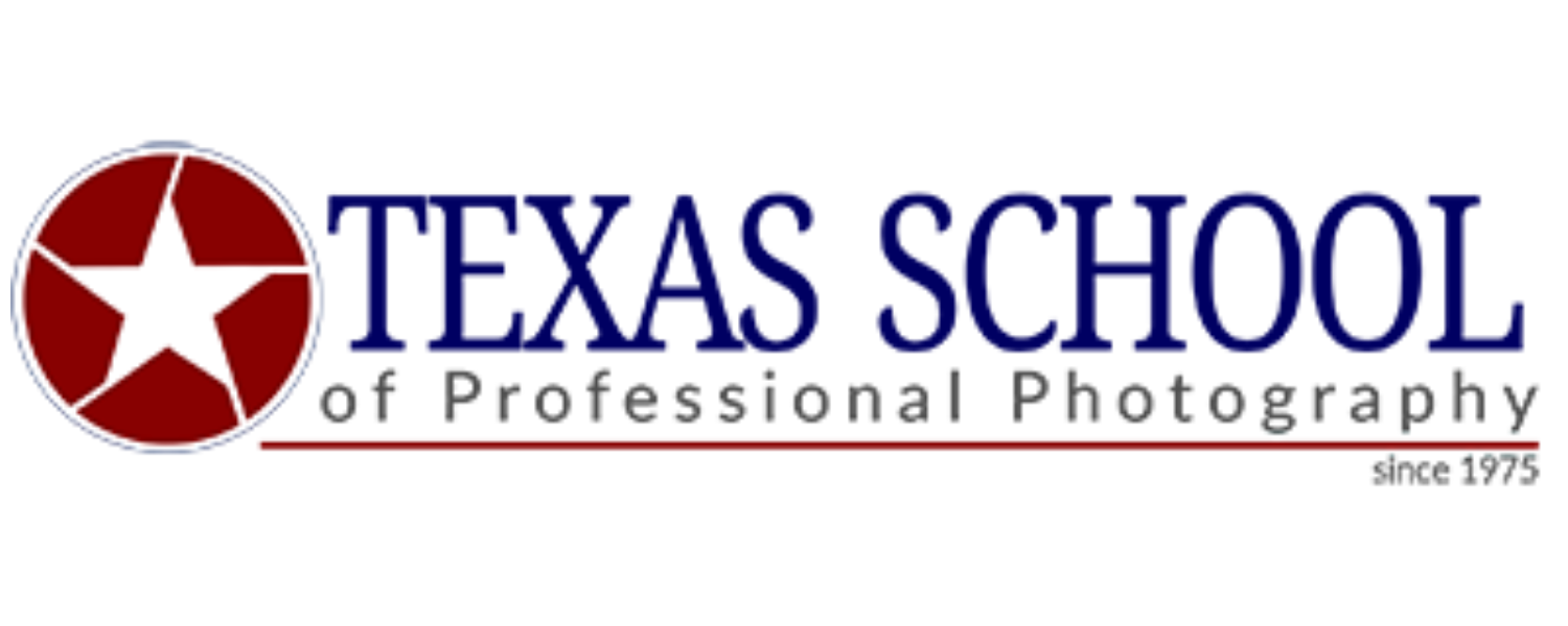 A collection of website header images and logos for Texas School of Professional Photography arranged in a banner.