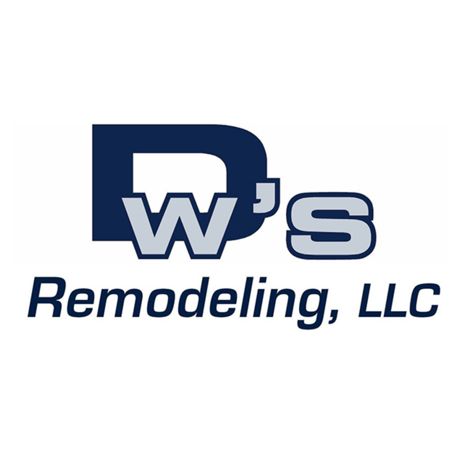 Construction company logo featuring a blue DWS text design with Dw's Remodeling LLC text underneath.