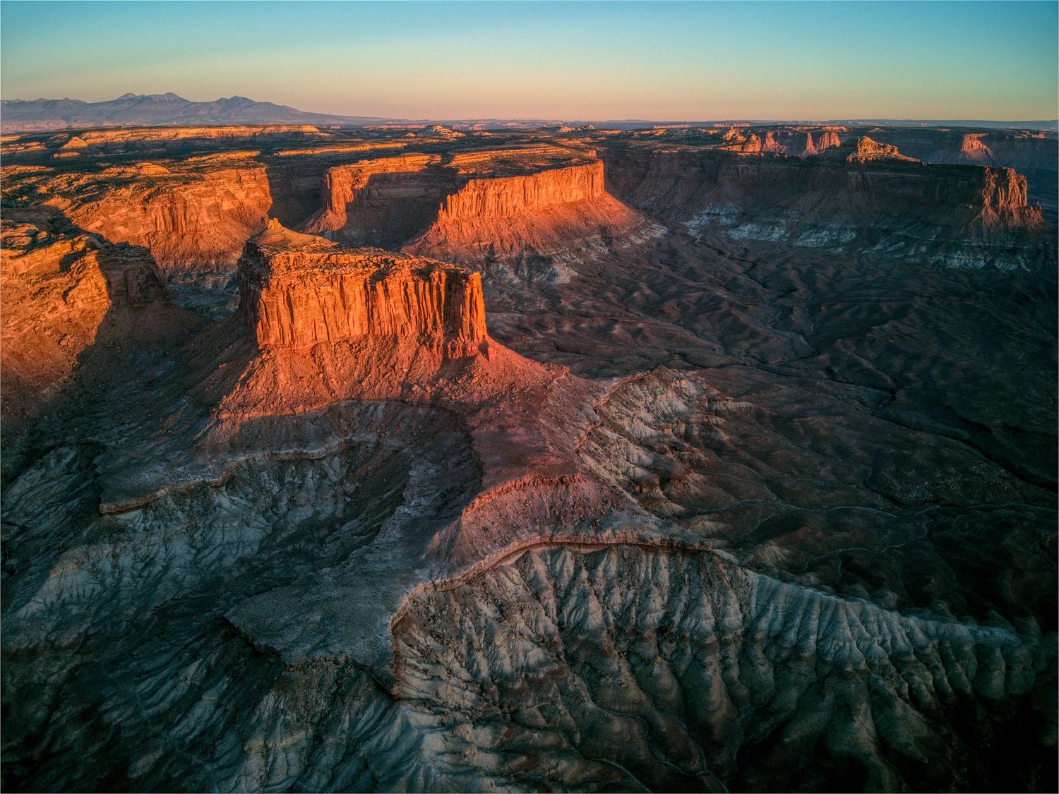 Sun kissed Canyons and valley.