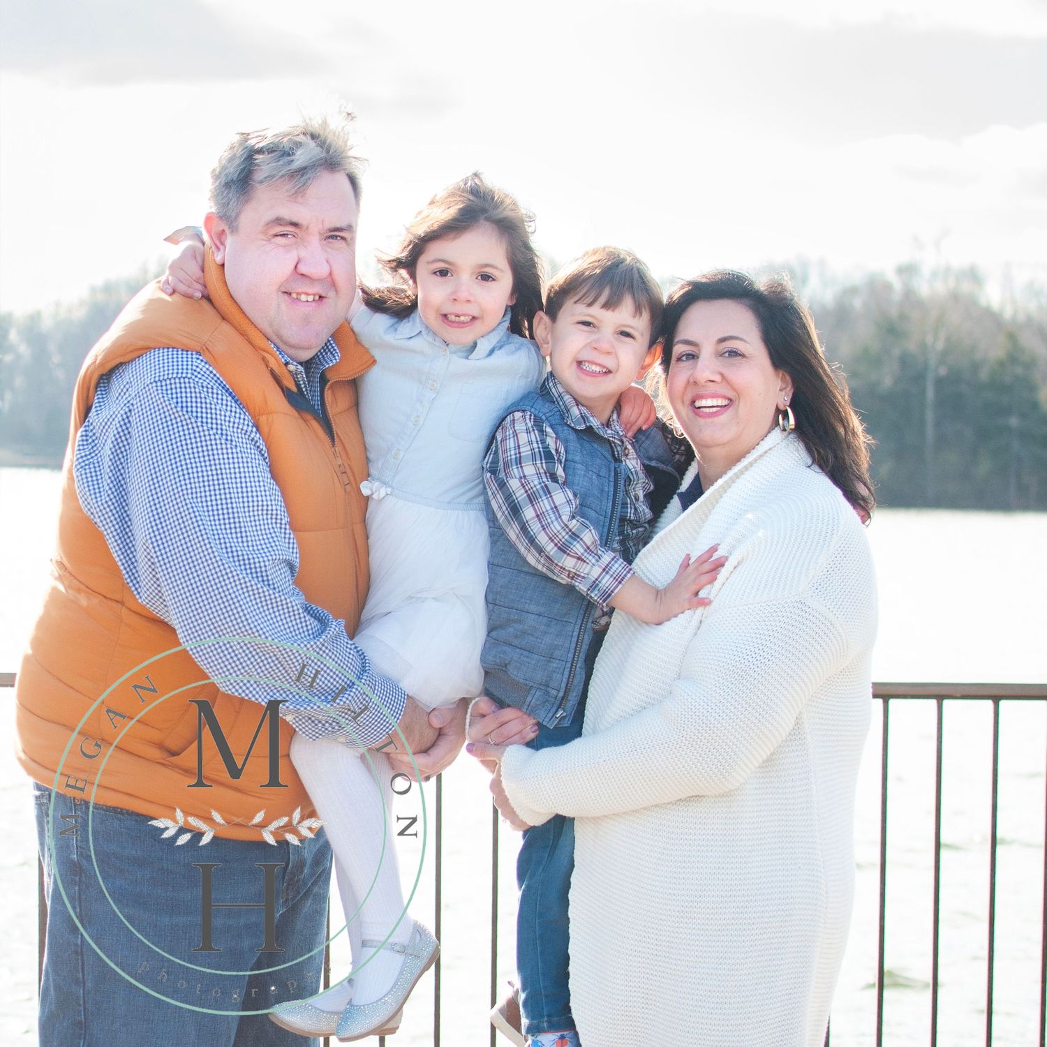 Photo of a family standing near Beaverdam Reservoir