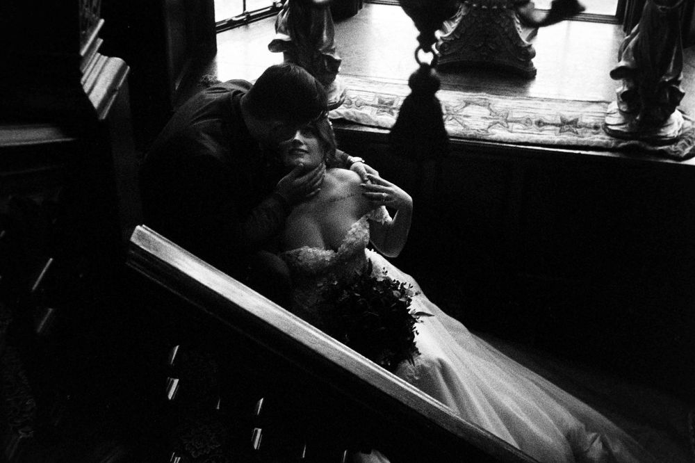 Documentary style Black and White Wedding Photography on 35mm Film in Seattle, Washington