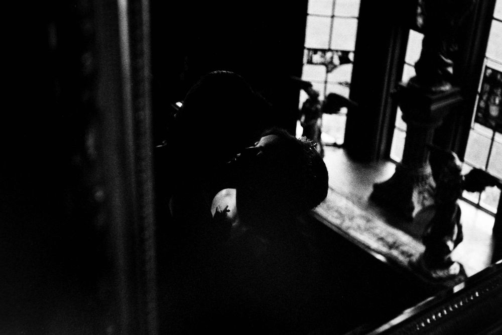Documentary style Black and White Wedding Photography on 35mm Film in Seattle, Washington