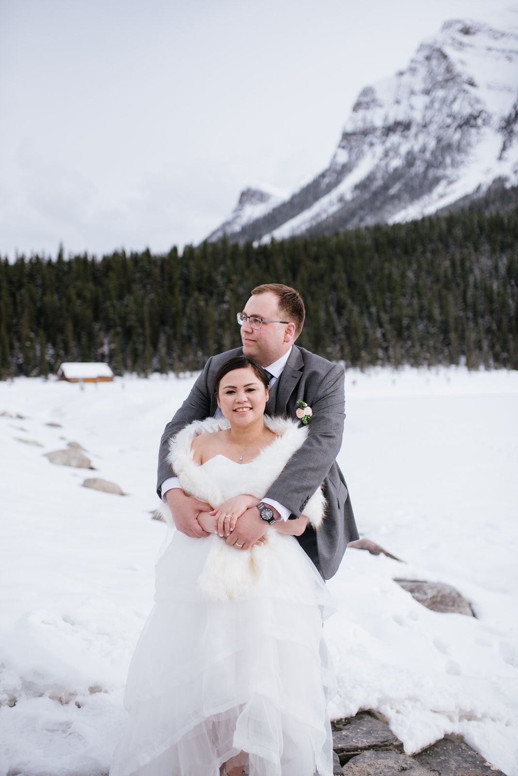 Lake Louise winter wedding