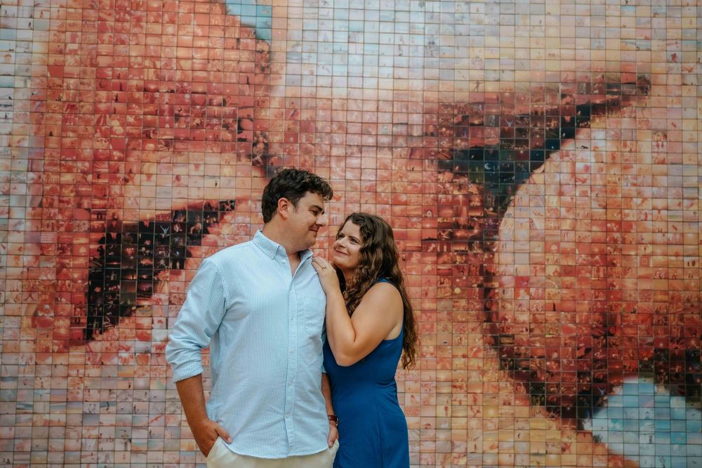 Engagement photography in Barcelona park