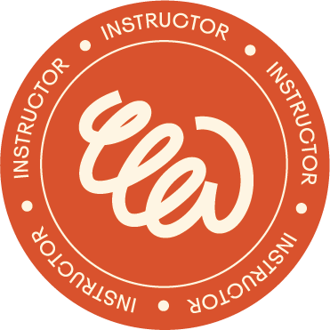 Unraveled Academy badge for instructor. Whitney Popp