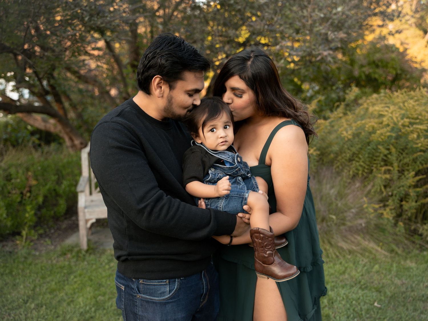 Loving family portrait session in the park Alexandria, Virginia