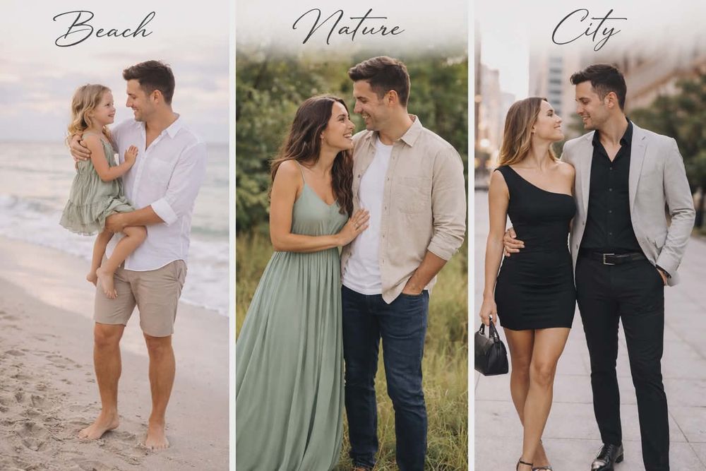 Best colors to wear for photo session in South Florida