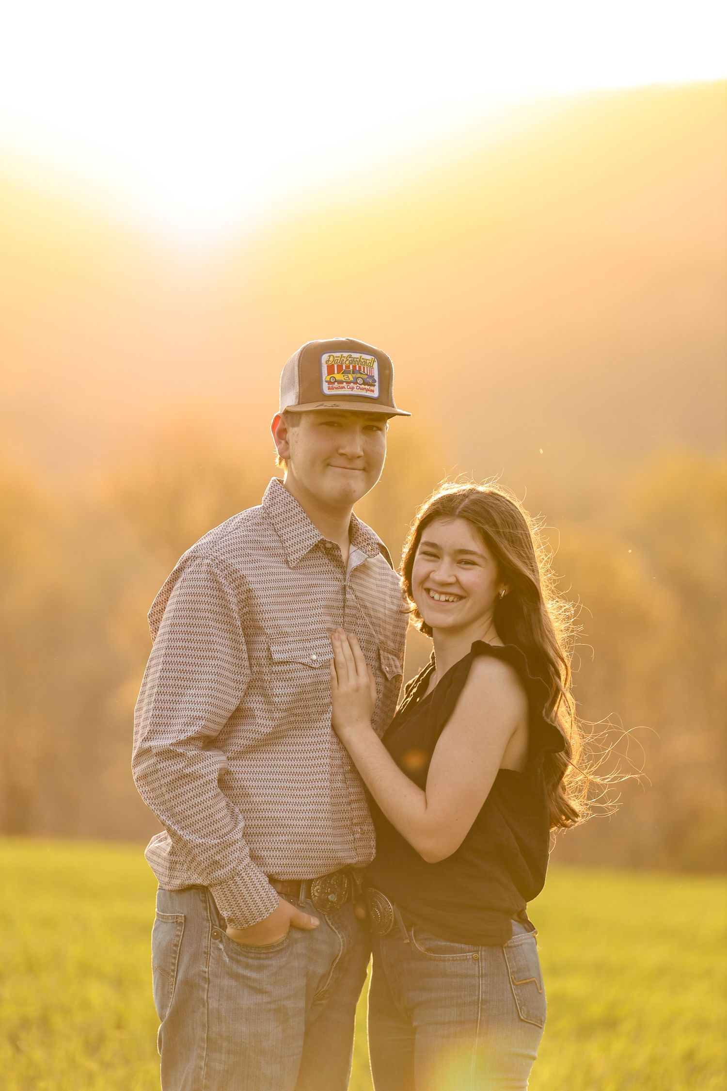 Couples photo at sunset