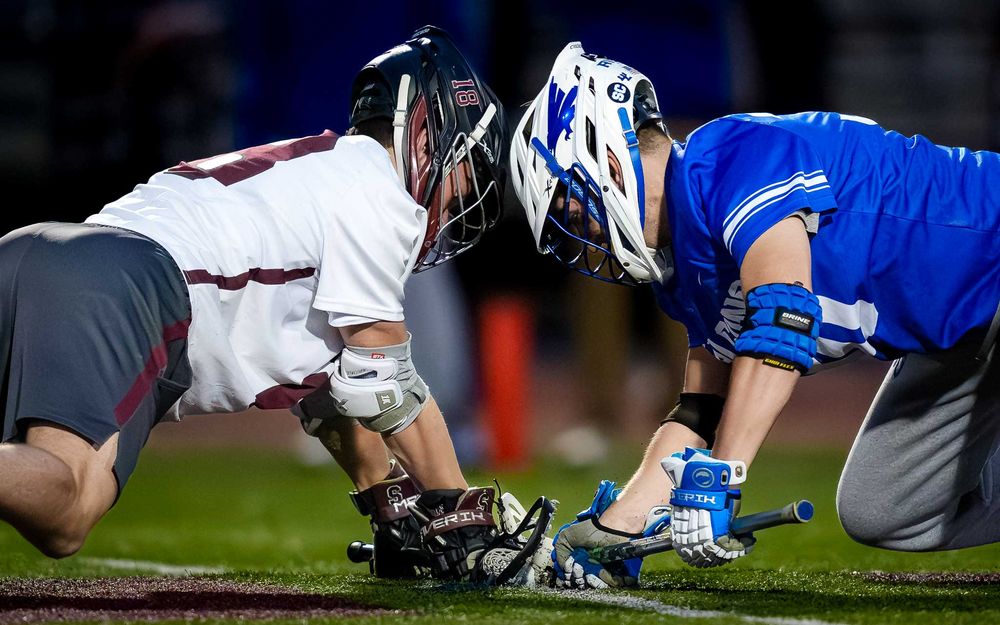 Lower Dauphin lacrosse FOGO faces off during the 2026 Mid Penn Championship by SportsFox Photography, Hershey PA.