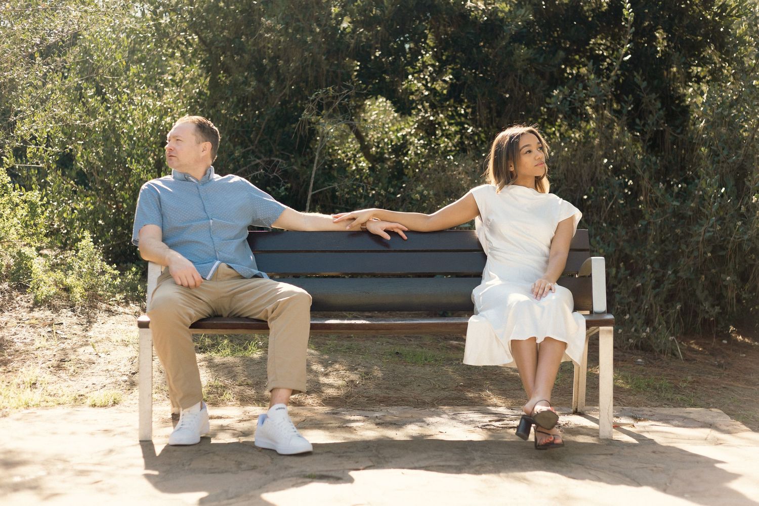 Hillcrest Park in Fullerton, Engagement session in California with OC budget friendly photographer.