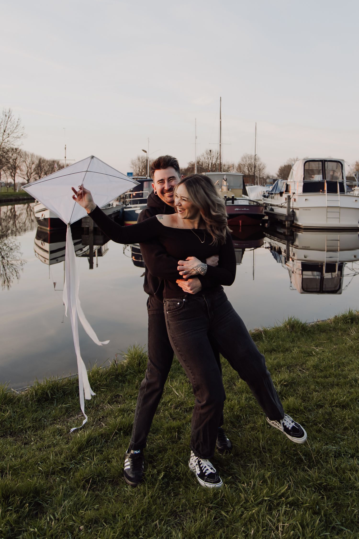 Playful couple photography capturing authentic emotions and natural interaction