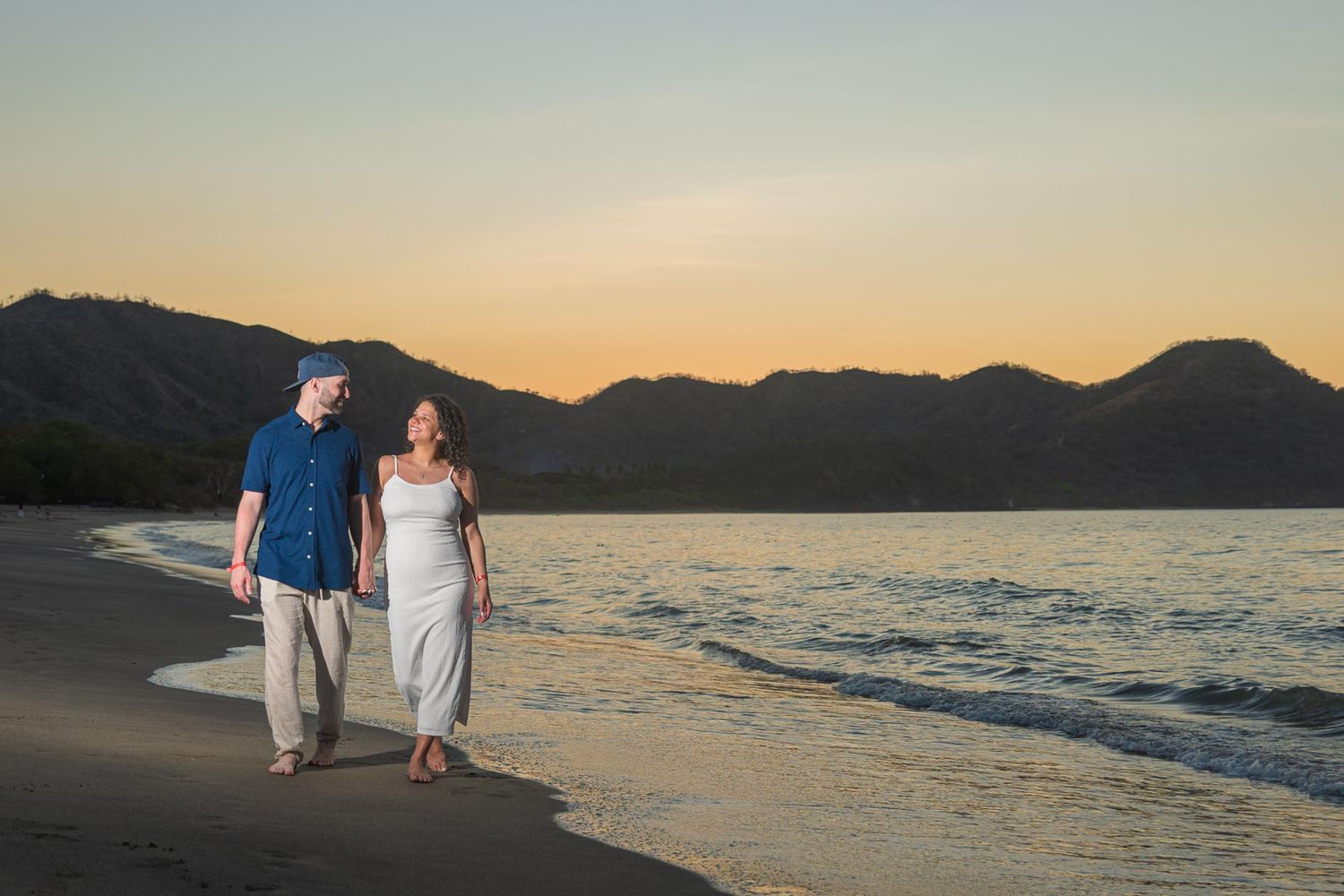 Beach proposal overlooking the ocean at Waldorf Astoria