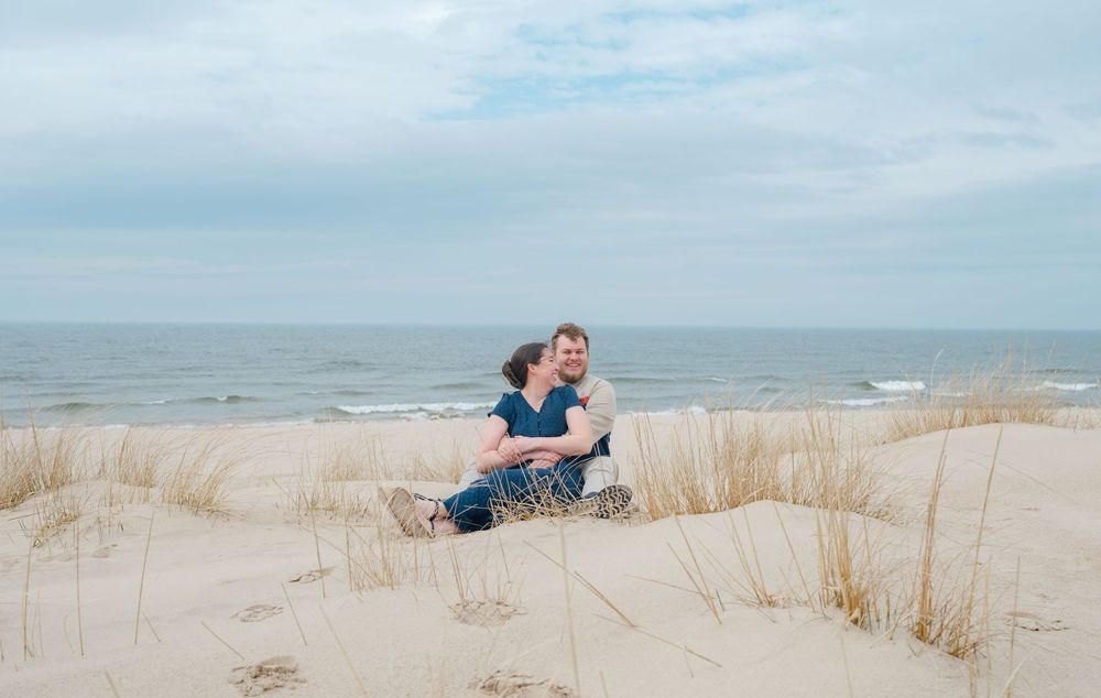Couple at holland beach