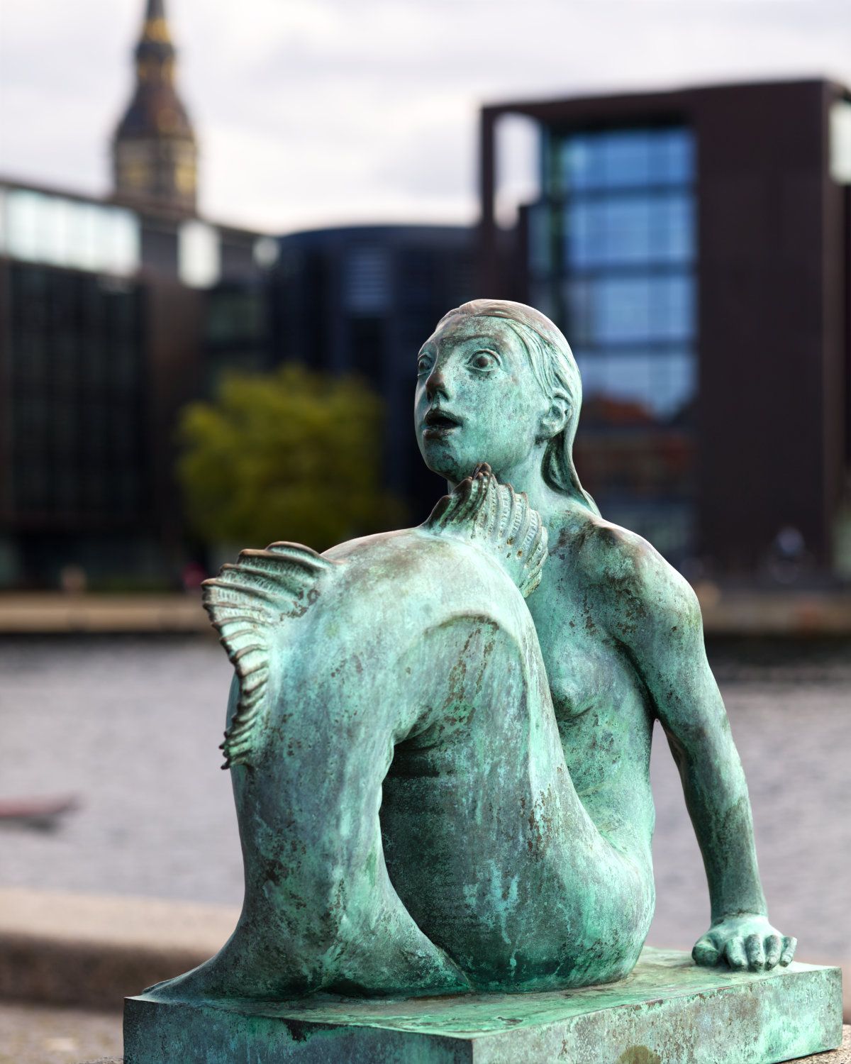 Havfrue / Mermaid, statue by Anne-Marie Carl Nielsen