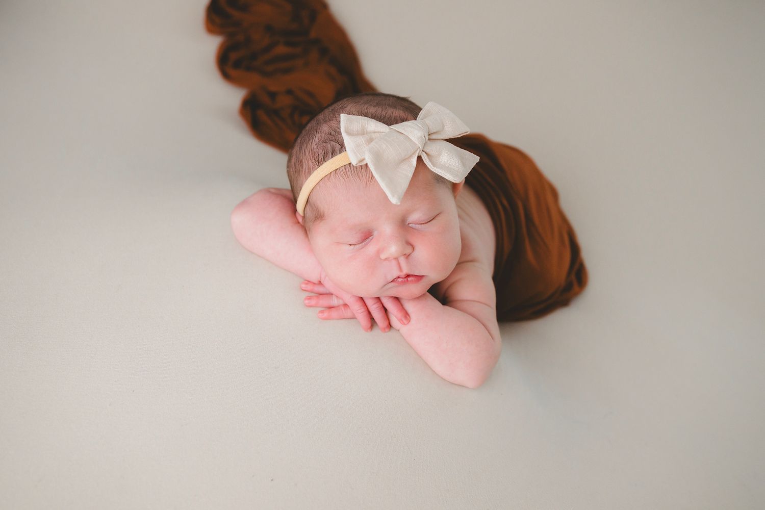 newborn, studio, baby girl, posed, West Michigan
