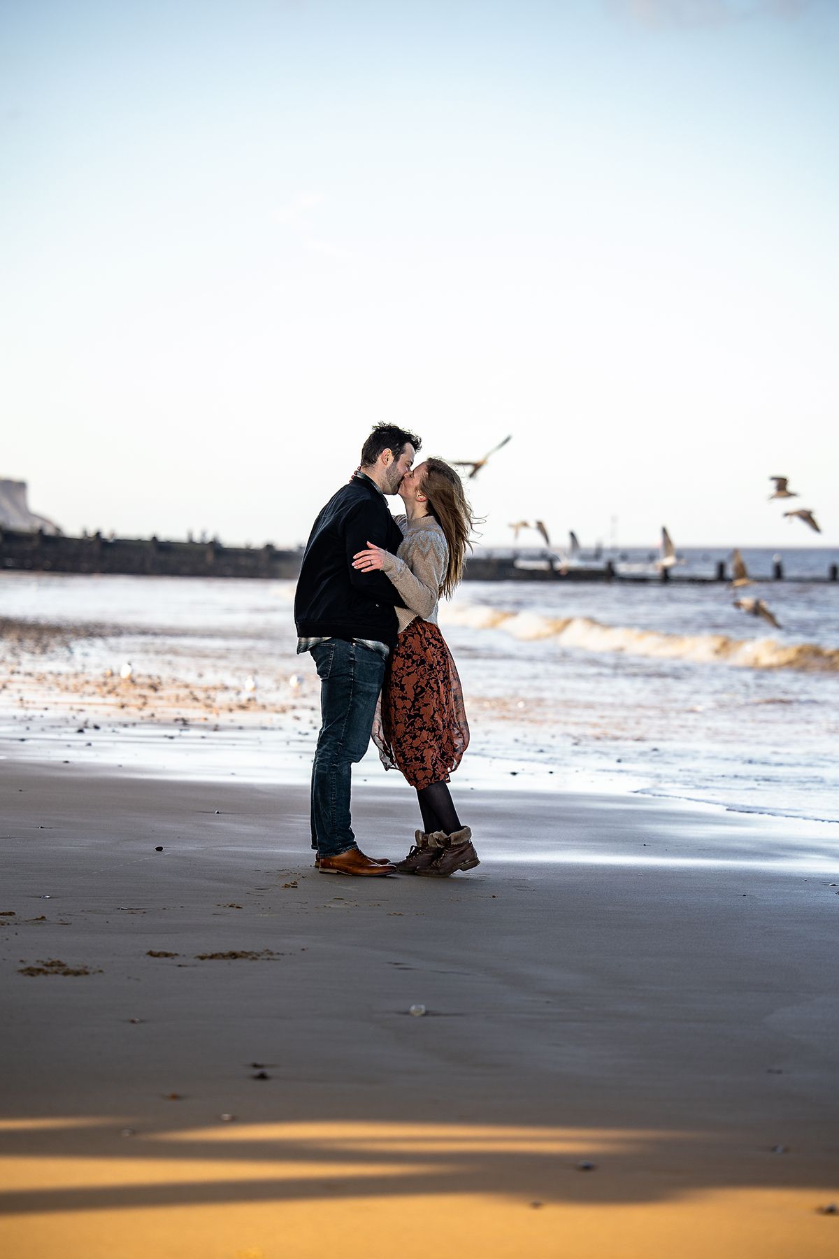 RTS Photography , couple shoot, engagement, north yorkshire, beach photoshoot.