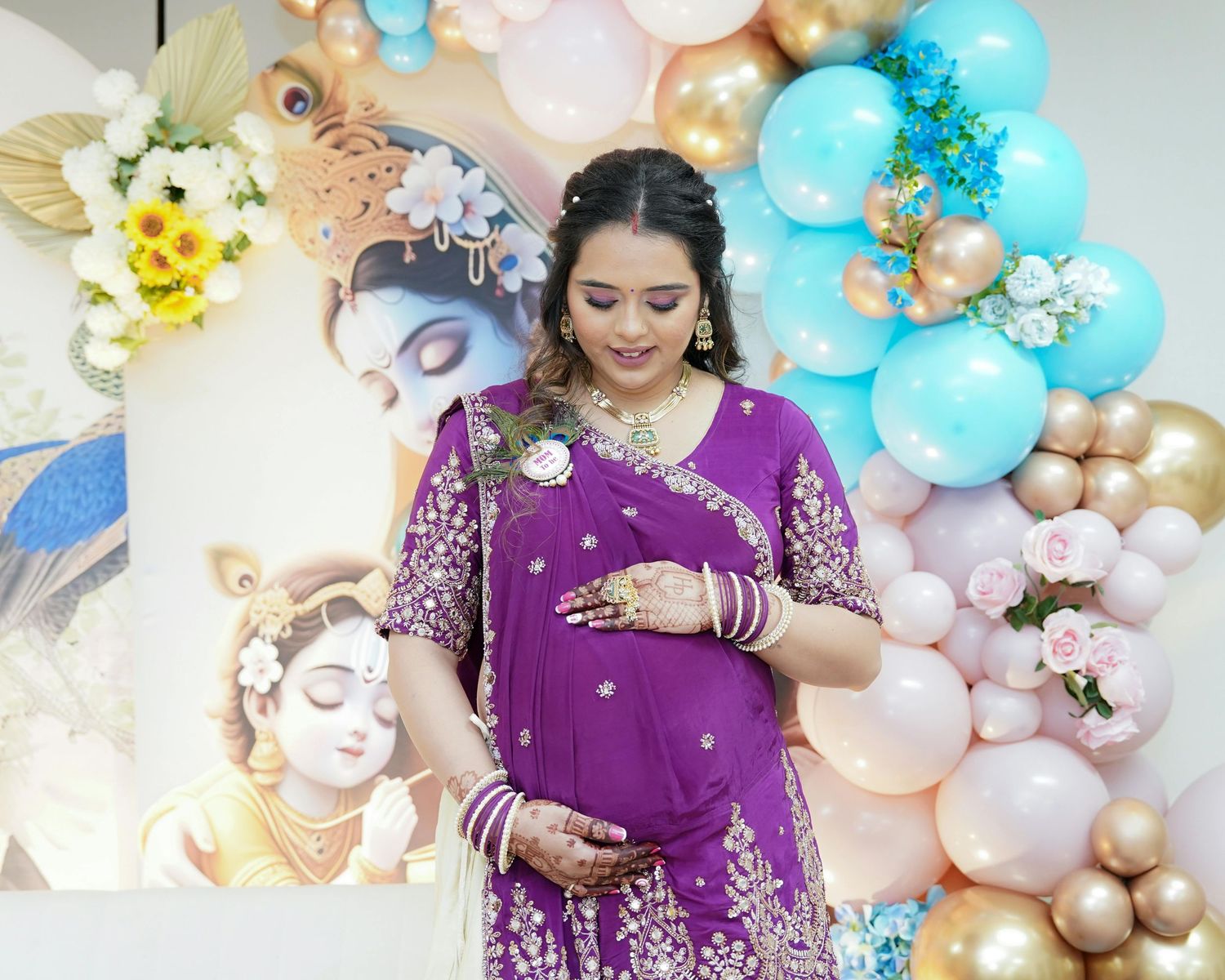 Hindu Indian Godh Bharai photographer in Austin, TX - ISHA Photography