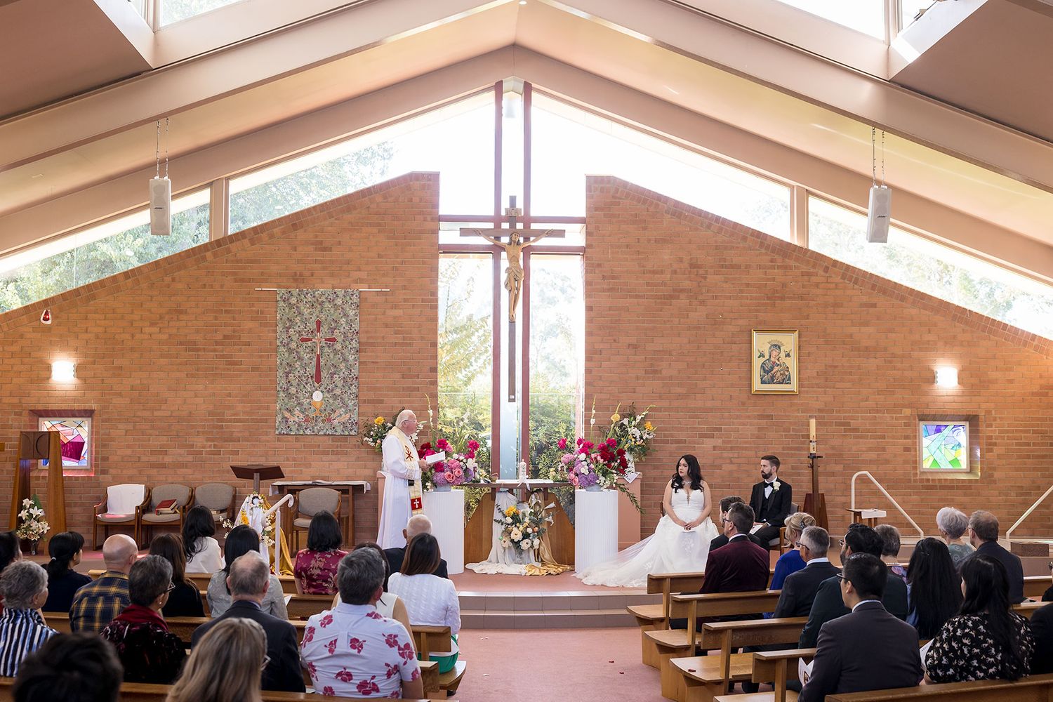 Dan + Steph's Canberra Wedding day at the Marion Canberra and St. Michaels Church, images by Jason Robins Photography.
