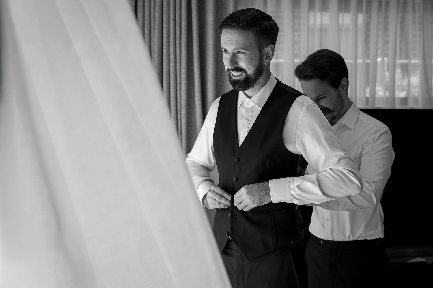 Dan + Steph's Canberra Wedding day at the Marion Canberra and St. Michaels Church, images by Jason Robins Photography.