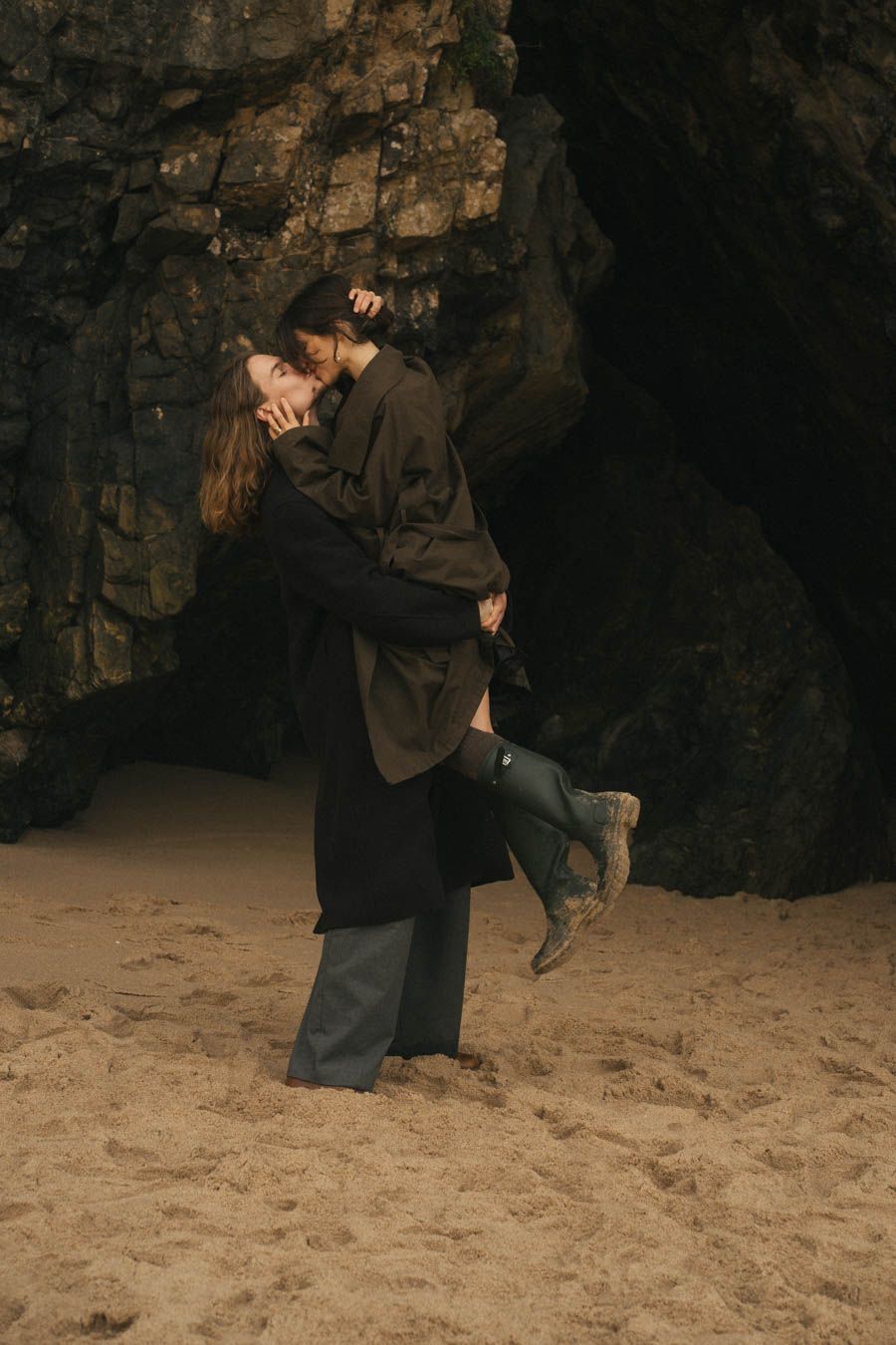Photographing a couple in Lisbon, Portugal
