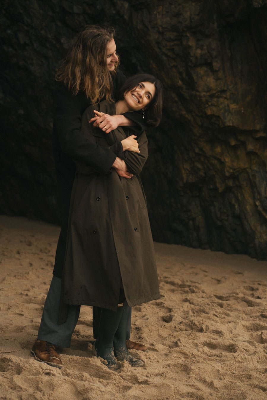 Couple in love in Lisbon, Portugal