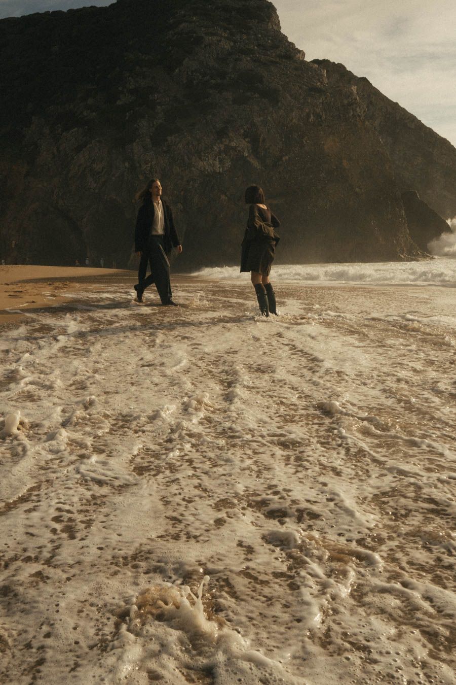 Couple on the beach in Portugal