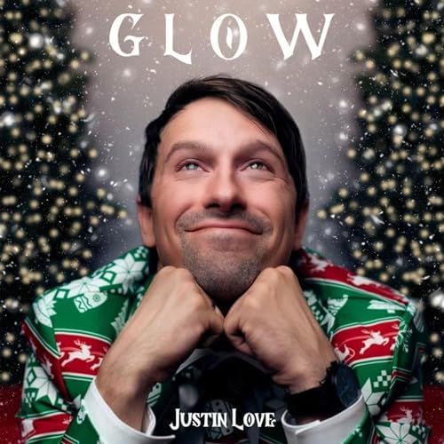 Animated sequence showing glowing sparkle effects and text overlay against dark background with festive holiday theme.