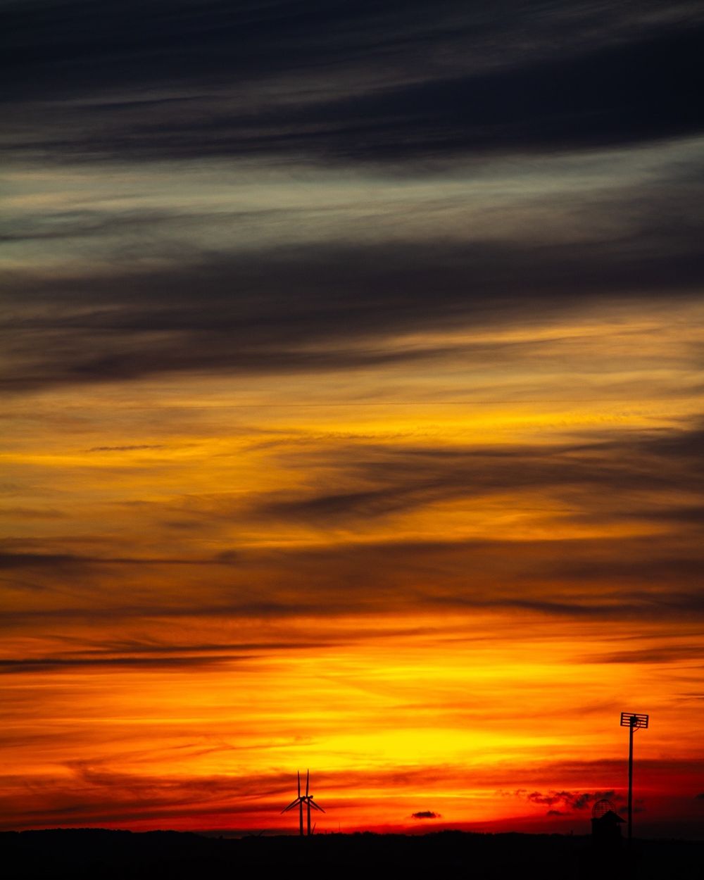 dramatic sunset