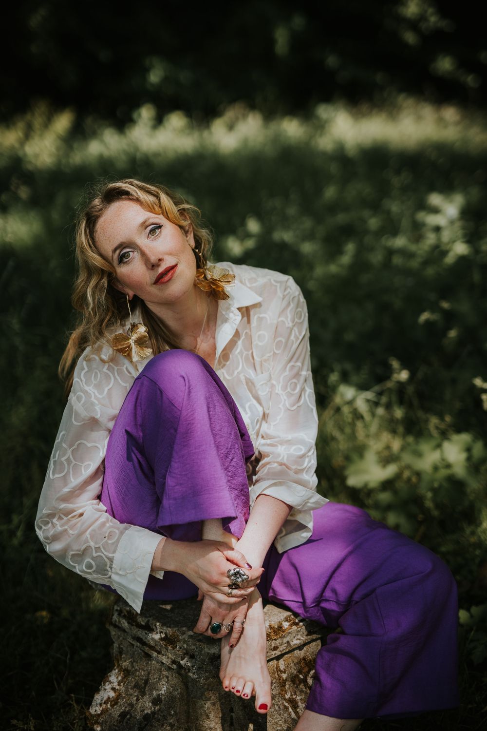 Spirituele branding fotoshoot Sanne Marije Sanders door Landa Penders - authentieke ondernemersportretten
