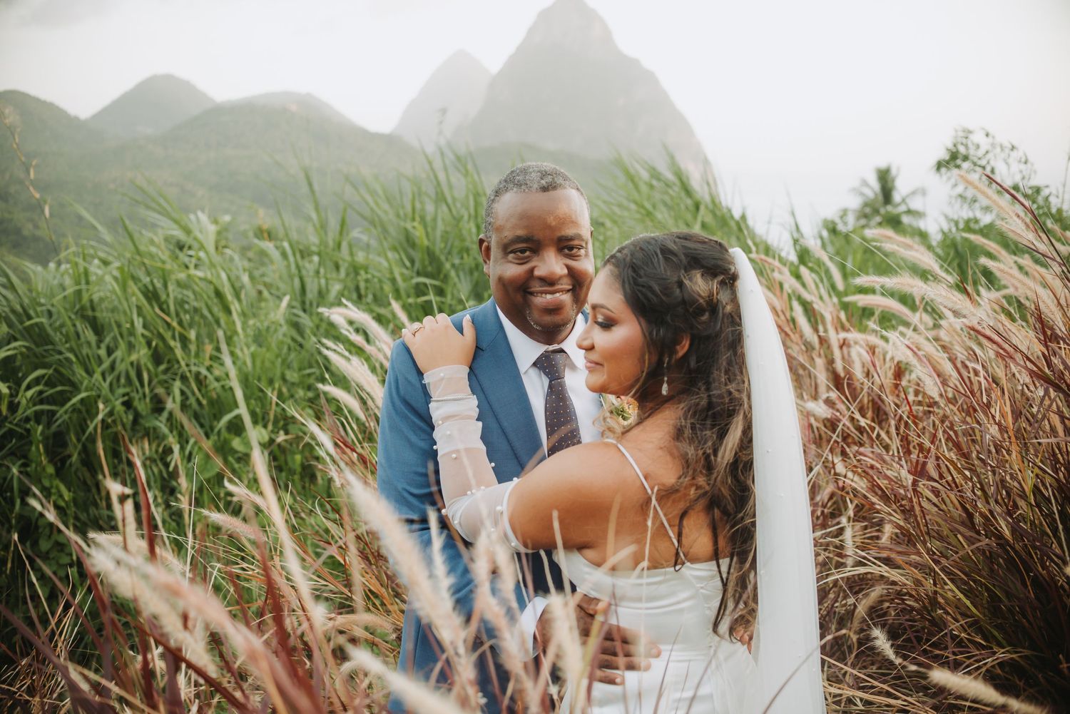 Getting married in St Lucia:  locations for your St Lucia destination wedding with Piton or beach backdrops