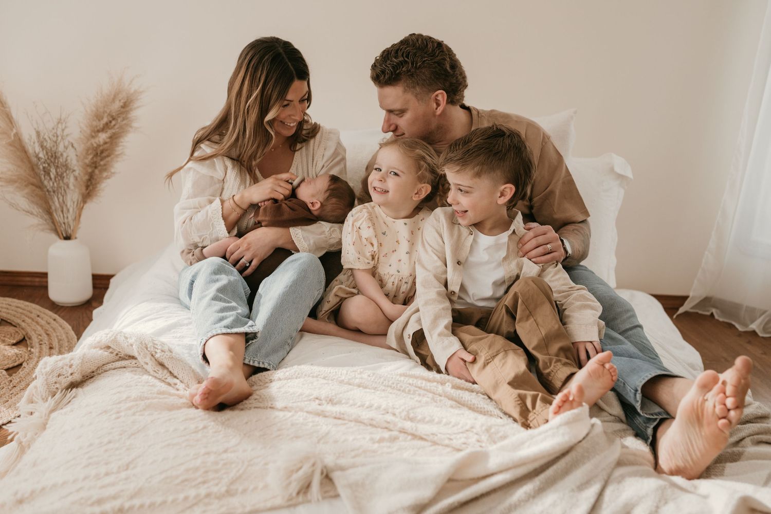 Edmonton newborn, maternity, and family lifestyle photography capturing candid, warm moments