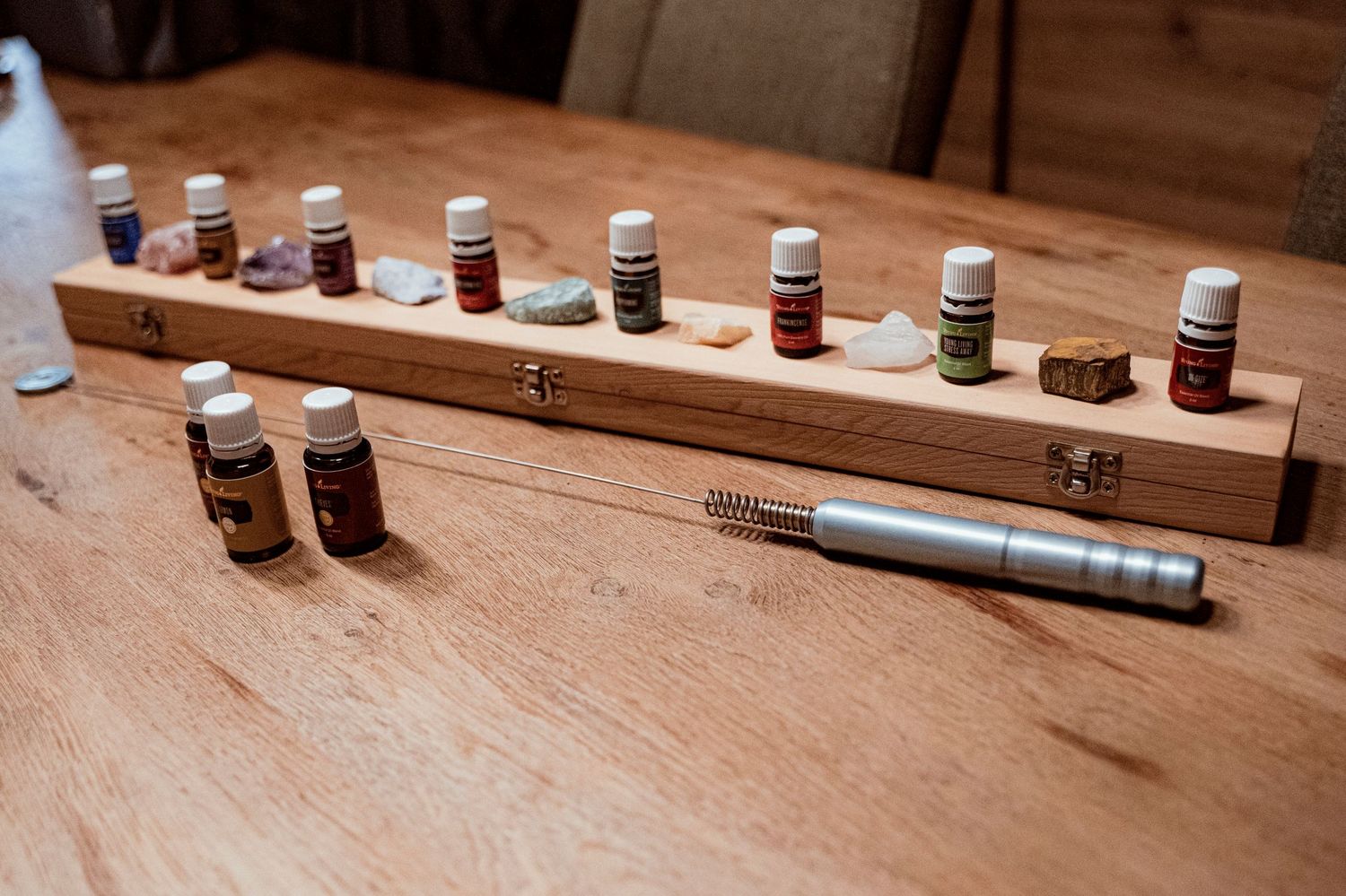 premium starterskit young living met Diffuser
olie start 100% zuivere olie
verhoogd bewustzijn 
beginnen met etherische olie
