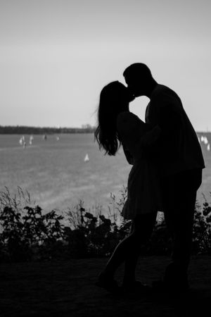 Romantic engagement portraits at historic Dundurn Castle in Hamilton Ontario