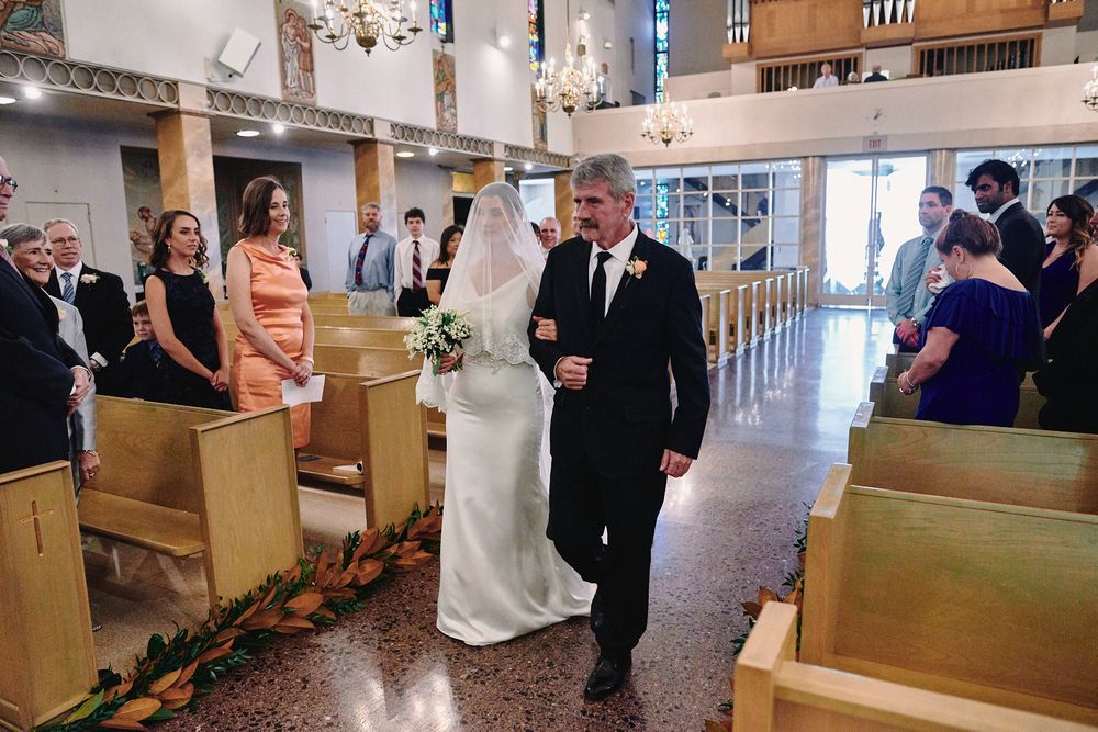 West Hollywood St. Victor Catholic Church wedding photo