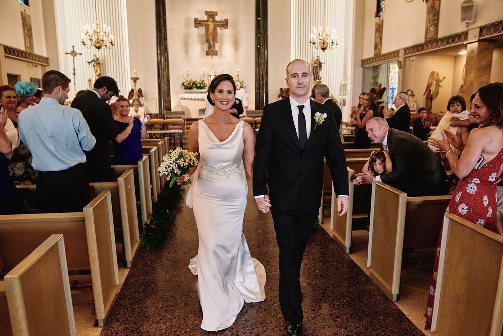 West Hollywood St. Victor Catholic Church wedding photo