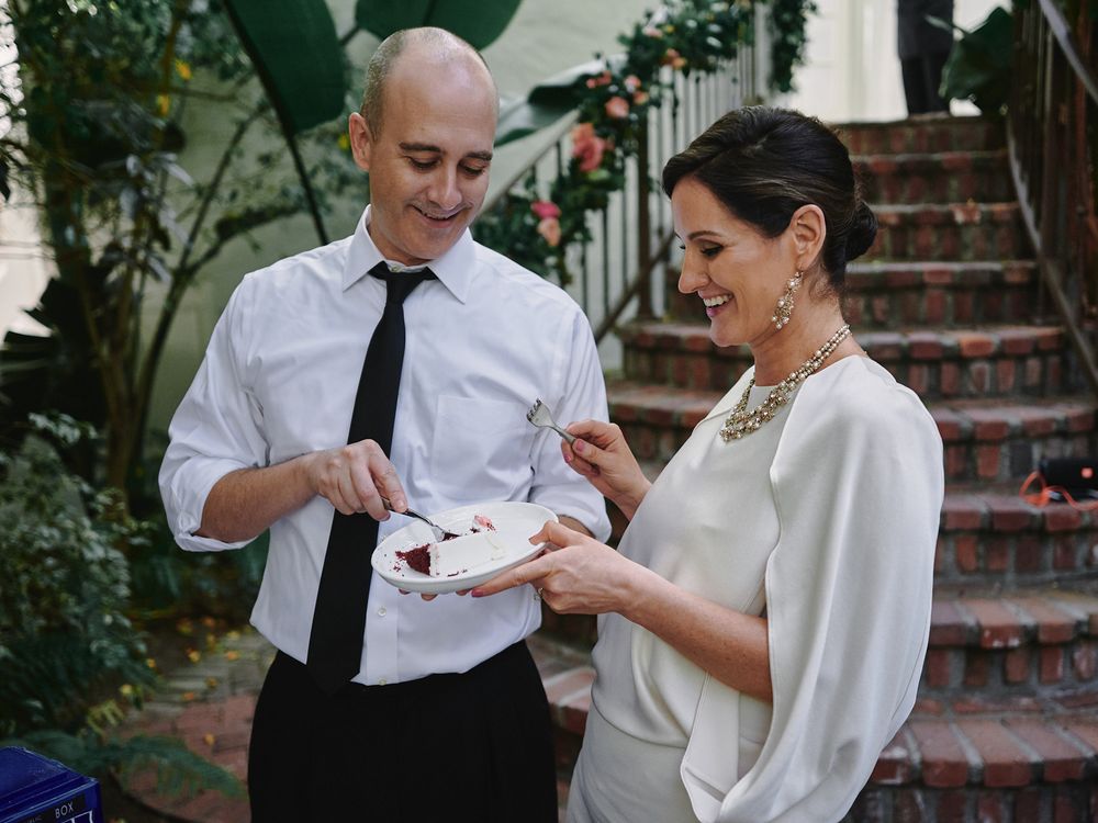 West Hollywood Sunset Marquis wedding candid photo