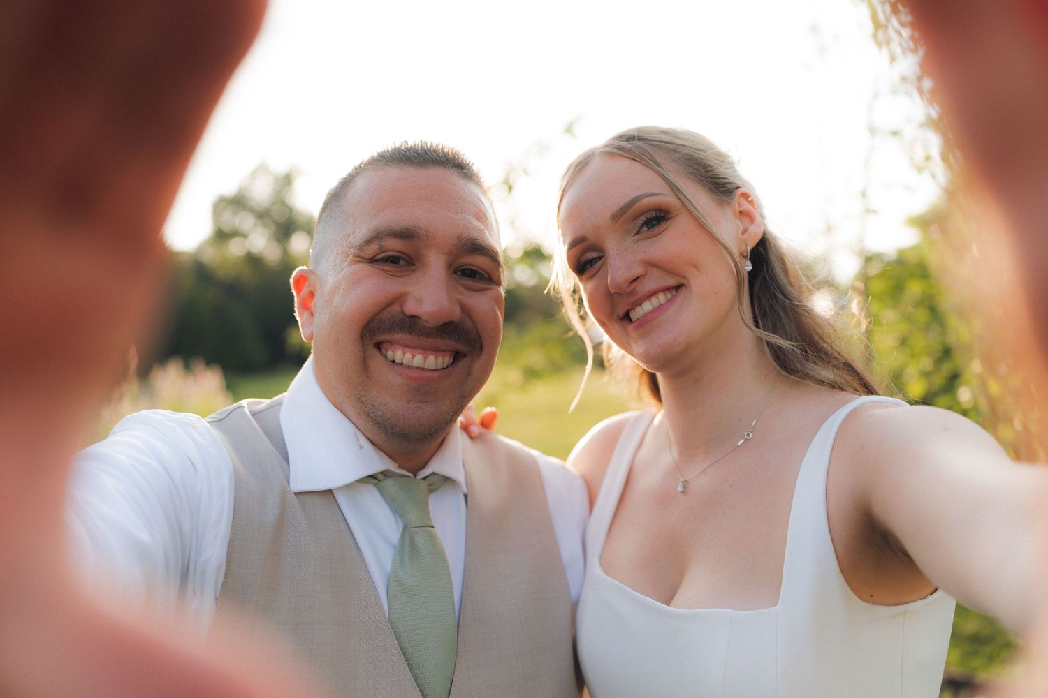 Wedding photographer in Lehigh Valley PA capturing cinematic moment