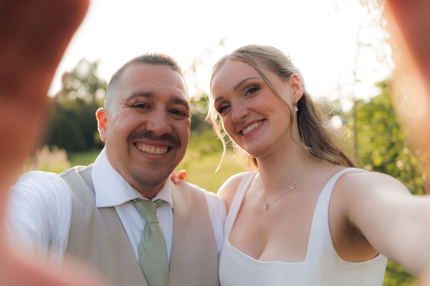 Wedding photographer in Lehigh Valley PA capturing cinematic moment