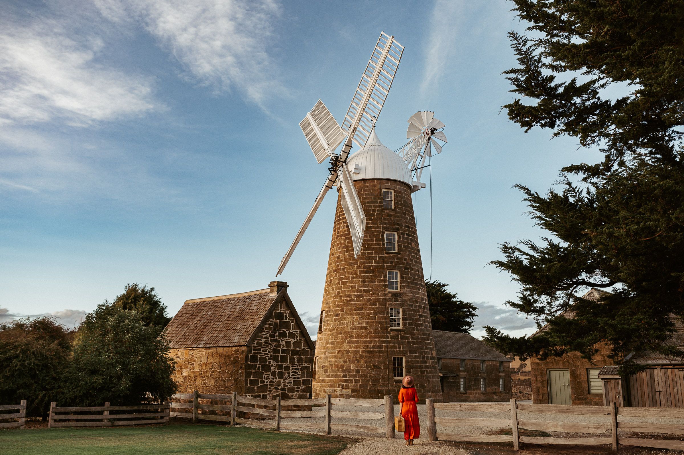 self portrait at Callington Mill Tasmania captured by family and wedding photographer Joss Jensen