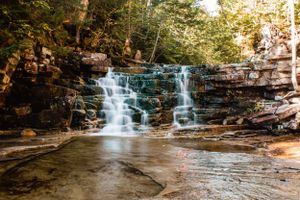 Waterfall in White Mountains, New Hampshire