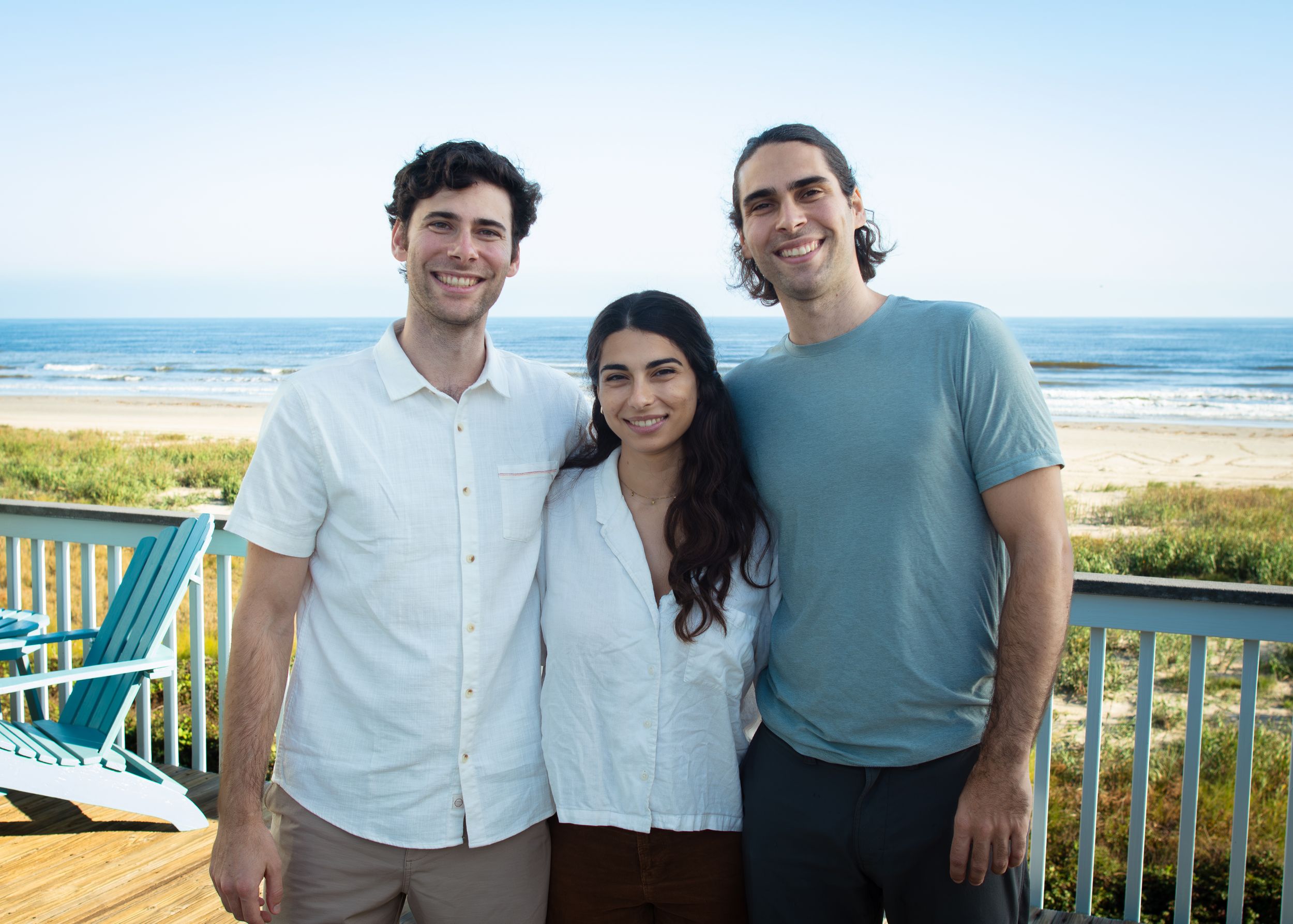 Beach Family in Galveston, Texas