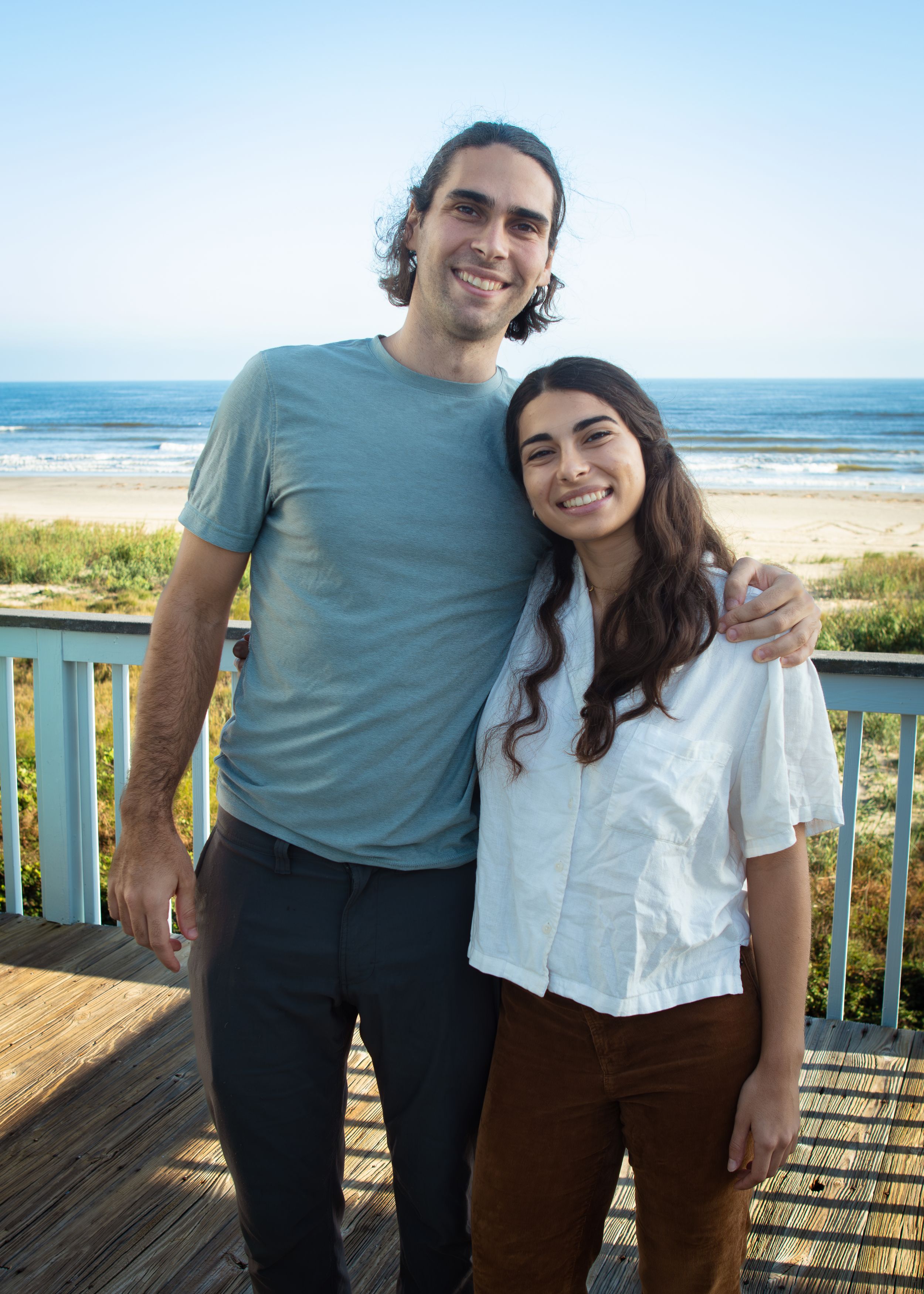 Beach Family in Galveston, Texas
