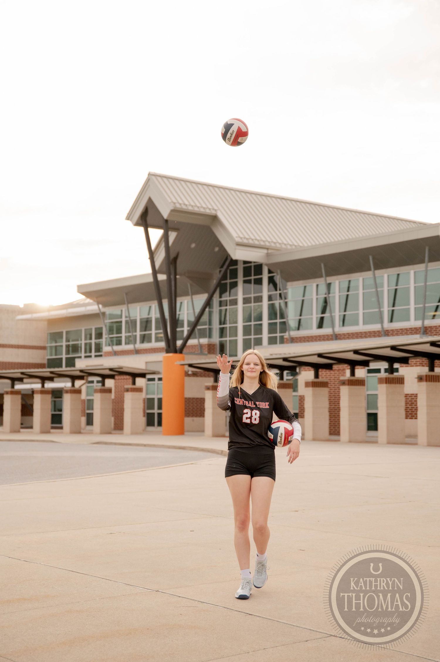 A sequence of five photos showing a basketball player dribbling and practicing on an outdoor sports court.