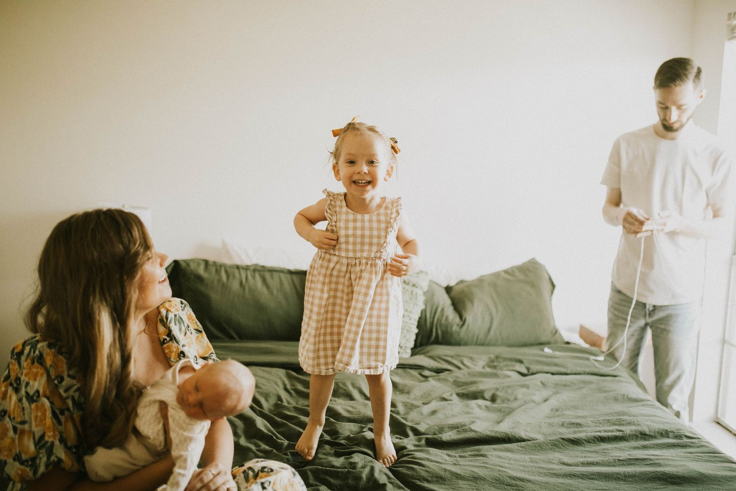 In home newborn session in El Paso Texas