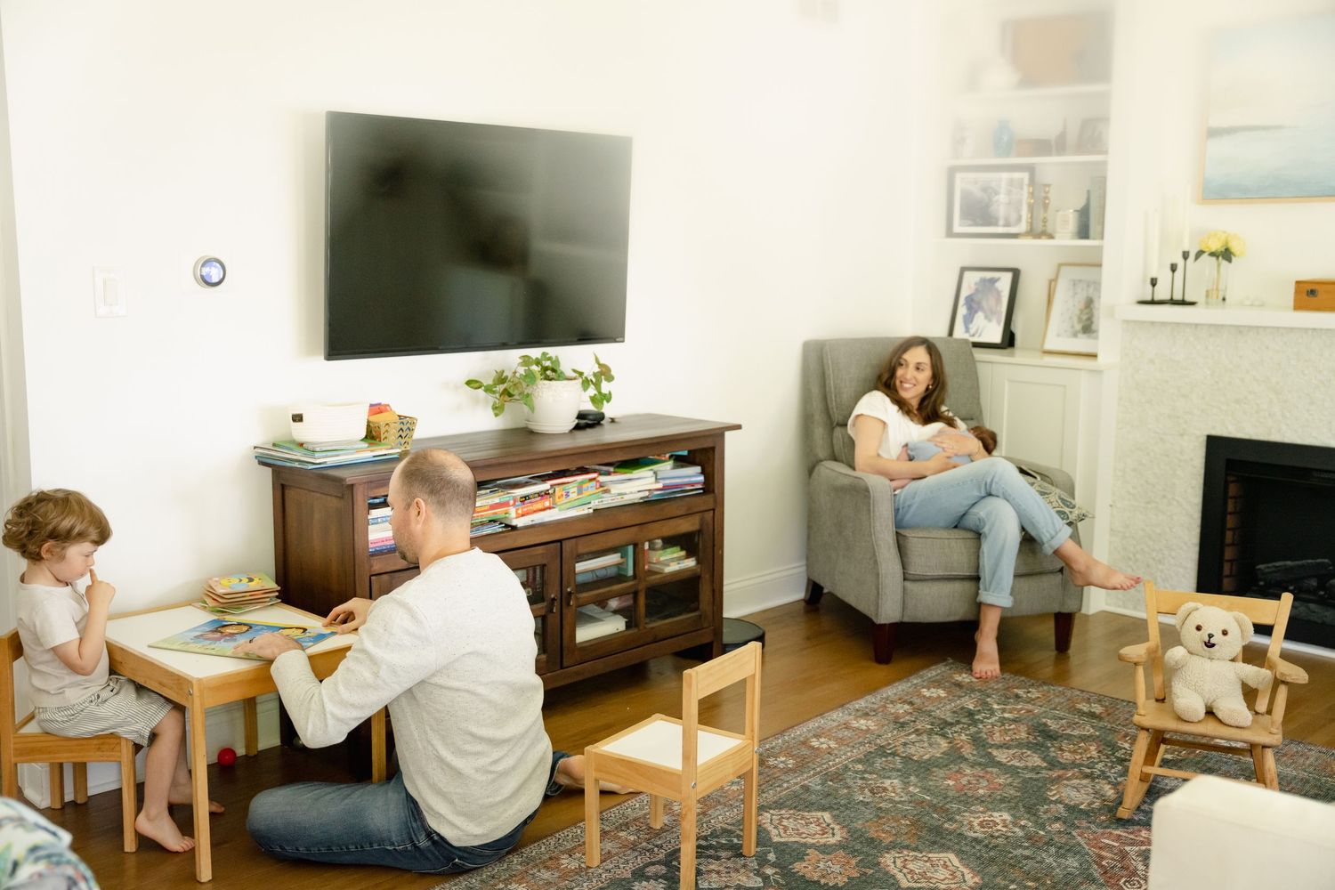 Family during a lifestyle session in Barrington