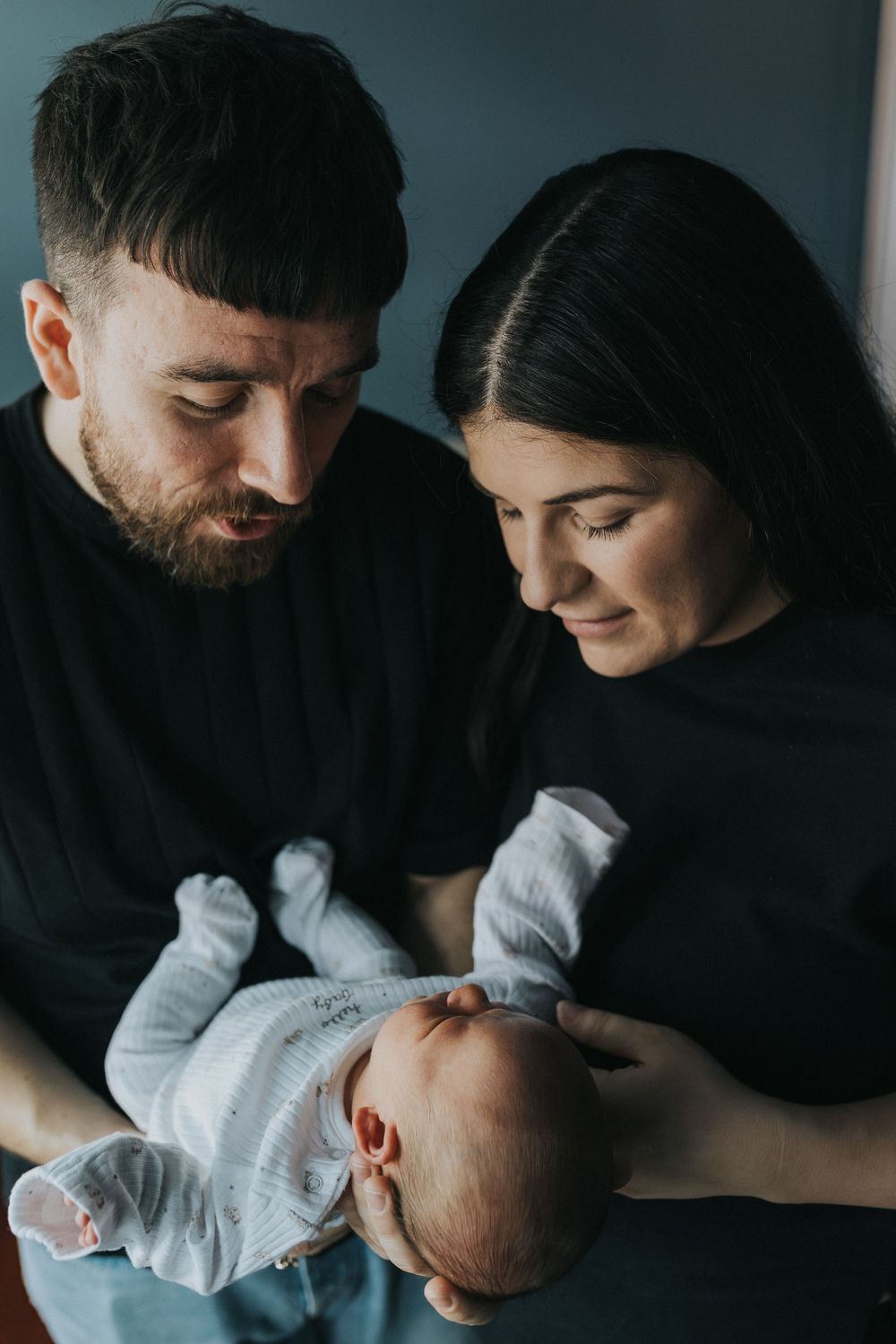 At home newborn photography session newborn baby