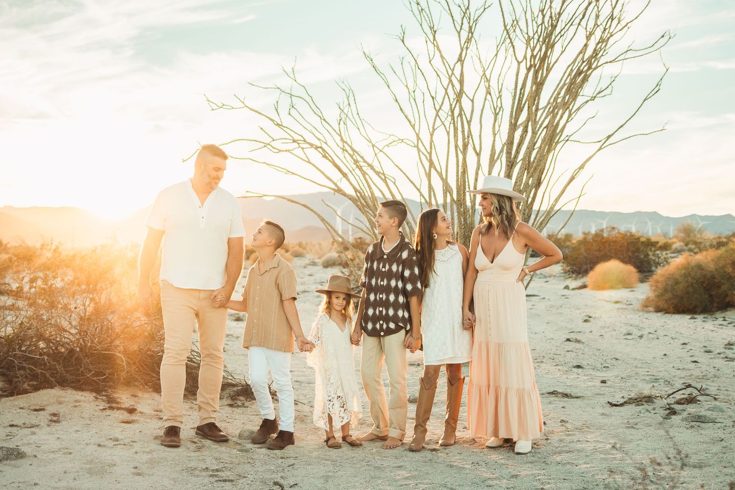 boho desert family session