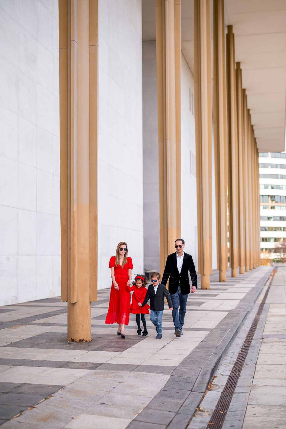 legant couple's portrait at the Kennedy Center, highlighting love and sophisticatio