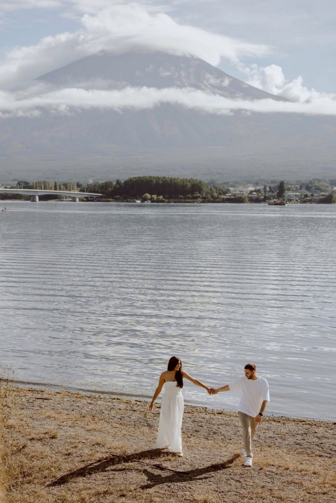 Lake Kawaguchiko Mount Fuji Proposal and Engagement Photography